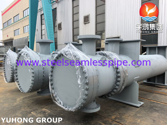 TEMA เปลือกและท่อแลกเปลี่ยนความร้อน ASME, NBR รับรองสําหรับ Inter Cooler