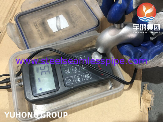 ASTM B366 HASTELLOY C22 UNS N06022 สังกะสี C-Ni-Mo-Cr สูงต่ํา การโกง 180° SR