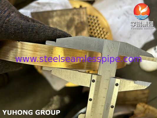 ASTM B171 C46400 ท่อทองเหลืองทหารเรือสำหรับคอนเดนเซอร์แลกเปลี่ยนความร้อน