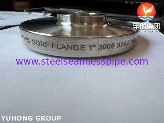 ASTM A182 F316L หน้าแปลนสแตนเลสทนต่อการกัดกร่อนของคาร์บอนต่ำสำหรับสารเคมีทางทะเล