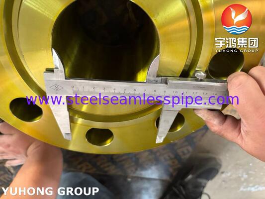 ASTM A694 เกรด F42 หน้าแปลนเหล็กคาร์บอนฟอร์จเชื่อมคอแปลน WNRTJ หน้าแปลน