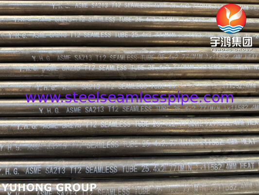 ASME SA213 T12 ท่อหม้อน้ำ | ผู้จัดจำหน่ายท่อหม้อน้ำเหล็กโลหะผสมไร้รอยต่อ