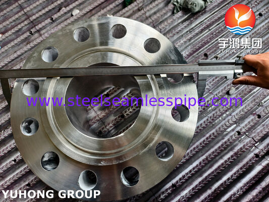 ASTM A182 F347 แฟลนจ์คอผสม / EN 1.4550 แฟลนจ์เหล็กไร้ขัด WNRTJ แฟลนจ์