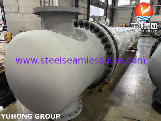ชุดท่อแลกเปลี่ยนความร้อน TEMA BEM Shell and Tube Heat Exchanger ASME SA240 316 สแตนเลส