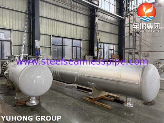 ชุดท่อแลกเปลี่ยนความร้อน TEMA BEM Shell and Tube Heat Exchanger ASME SA240 316 สแตนเลส