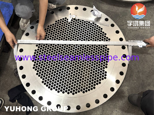 ASTM A182 F316L หนังท่อสแตนเลสแบบโกงที่มีรูท่อที่แปรรูปด้วยแม่นยําสําหรับเครื่องแลกเปลี่ยนความร้อน