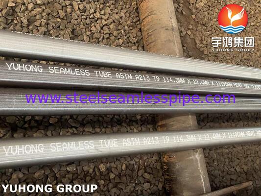 ASTM A213 T9 ท่อหม้อน้ำสำหรับเครื่องแลกเปลี่ยนความร้อนแบบเปลือกและแบบท่อ