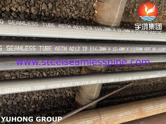 ASTM A213 T9 ท่อหม้อน้ำสำหรับเครื่องแลกเปลี่ยนความร้อนแบบเปลือกและแบบท่อ