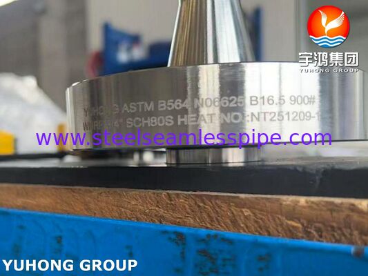 ASTM B564 Inconel 625 Nickel Alloy การปั่นคอ ใบหน้าที่ยกขึ้น แฟลนจ์ทนทานต่อการกัดกร่อน