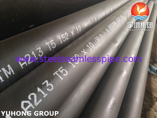 ท่อแลกเปลี่ยนความร้อนไร้ตะเข็บ ASTM A213 T5 / 1.7362, ท่อเหล็กอัลลอยสำหรับเครื่องทำความร้อน