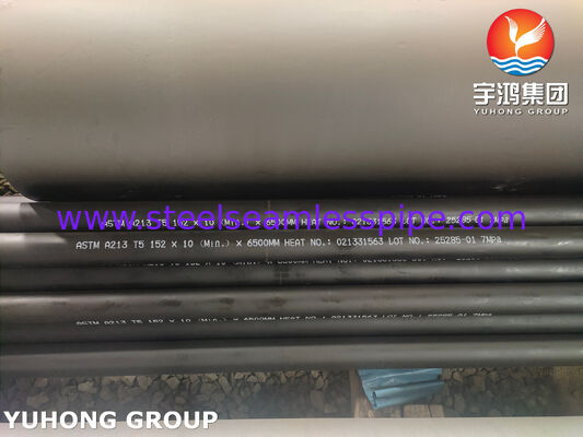 ท่อแลกเปลี่ยนความร้อนไร้ตะเข็บ ASTM A213 T5 / 1.7362, ท่อเหล็กอัลลอยสำหรับเครื่องทำความร้อน