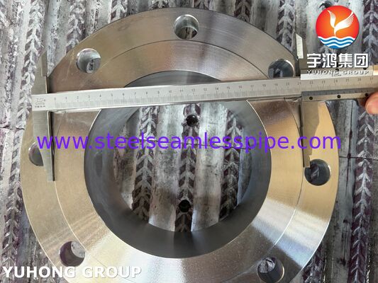 ASTM A182 F51 หน้าแปลน UNS S31803 เหล็กดูเพล็กซ์ หน้าแปลนคอเชื่อม หน้าแปลน WNRF แบบตีขึ้นรูป