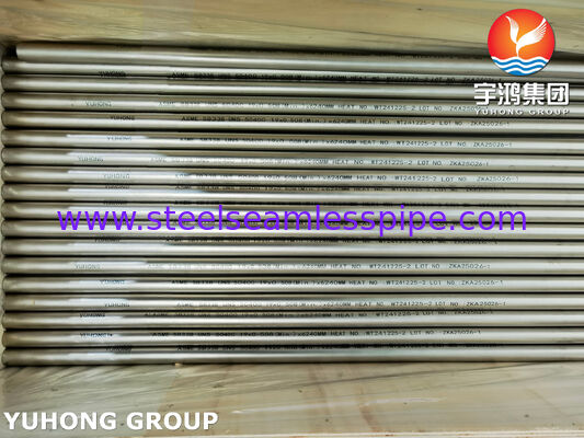 ASME SB338 UNS R50400 ท่อไทเทเนียมไร้สายสําหรับเครื่องปรับความร้อนและเครื่องแลกเปลี่ยนความร้อน