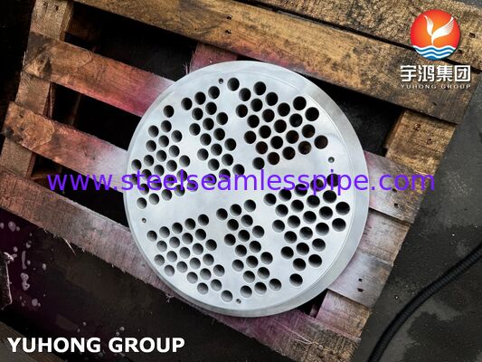 ASME SA240 SS304 Heat Exchanger Tube Sheet Precision CNC-Drilled for Corrosion Resistant Petrochemical Service
