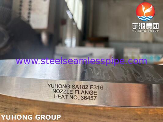 ASME SA182 F316L แฟลนจ์เหล็กไร้สแตนเลส แฟลนจ์จุลกลั้นสําหรับภาชนะความดัน