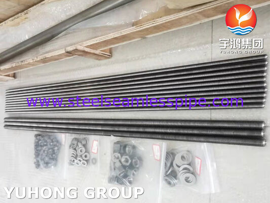 Titanium Alloy Fasteners ASTM F468 B348 GR.2 Threaded Rod Threaded Bar with Nut and Washer