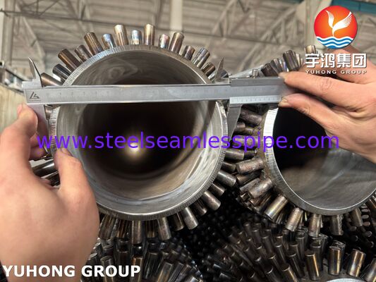 ASTM A335 P22 ท่อแบบมีหมุดสำหรับการนำความร้อนเหลือทิ้งกลับมาใช้ใหม่