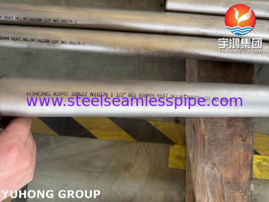 ASME SB622 UNS N10276 Nickel Alloy Seamless Tube Hastelloy C276 Tube Heat Exchanger Tube
