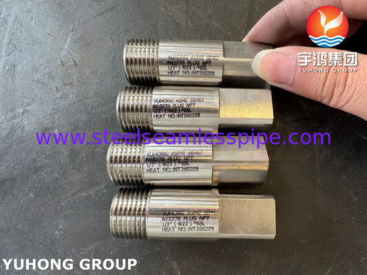 ASME SB462 UNS N10276 Nickel Alloy Plug NPT ASME B16.11 Hastelloy C276 Forged Fittings