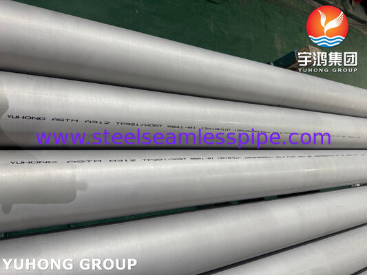 ท่อสแตนเลสไร้ตะเข็บ ASTM A312 TP321 UNS S32100 1.4541 สำหรับการผลิตไฟฟ้า