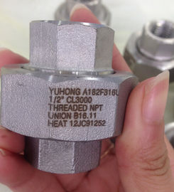 สแตนเลสสตีลฟอร์จฟิตติ้ง, A182 F304L, F316L, ASME B16.11, NPT, SW, 90 ° ELOW, 3000 #, 6000 #, 1/2 &quot;