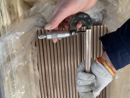 ท่อทองแดงนิกเกิล ASTM B111 C70600, ท่อแลกเปลี่ยนความร้อน CuNi 90/10