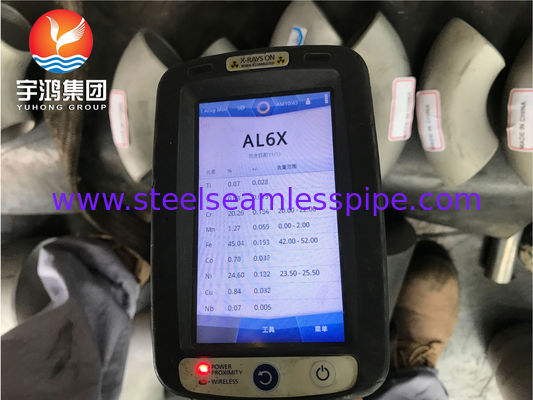 ASTM B366 AL6XN UNS N08367 หน่วยติดต่อท่อสแตนเลสออสเตนิตี้ Super Elbow