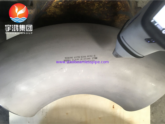 ASTM B366 โมเนล 400 / UNS N04400 กลมโขน 90 องศา นิเคิลสแตนเลสสแตนเลส