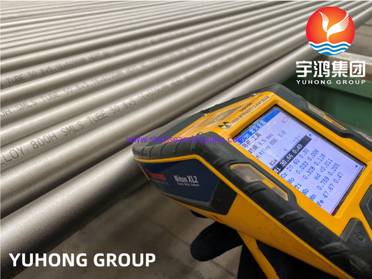 Incoloy 800/800H ท่อโลหะผสมนิกเกิลดองและอบผิว ASTM B163 ASTM B515