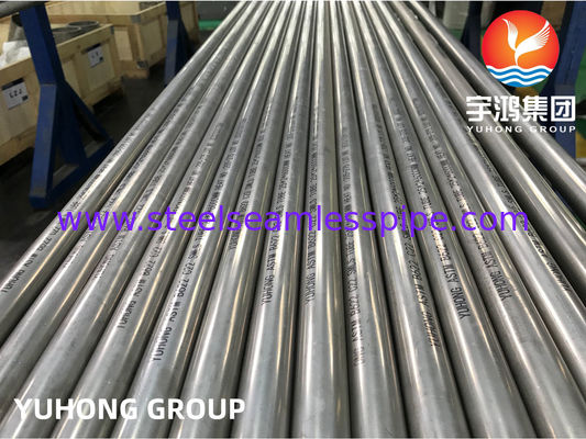 ท่อโลหะผสมนิกเกิล HASTELLOY C22 แบบไร้รอยต่อ ASTM B163 DIN2.4605 B161 N06022