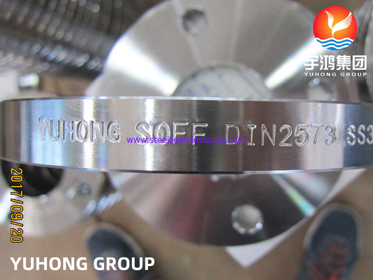 DIN2573 F316L สแตนเลสสลิป-ออน แฟลนซ์ (หน้าเรียบ), ใช้ในสภาพแวดล้อมอุณหภูมิสูง