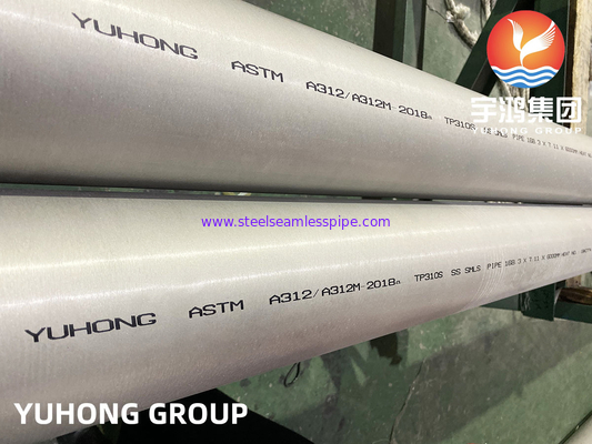 ASTM A312 ASME SA312 TP310S S31008 ท่อไร้รอยต่อเหล็กกล้าไร้สนิม