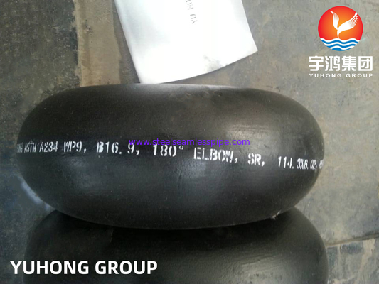 ASTM A234 WP9 180 องศา การกลับเอลโค้ทสแตนเลสสแตนเลส Buttweld Fitting