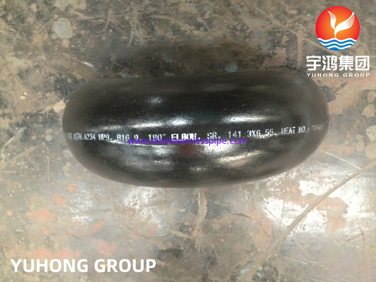 ASTM A234 WP9 180 องศา การกลับเอลโค้ทสแตนเลสสแตนเลส Buttweld Fitting