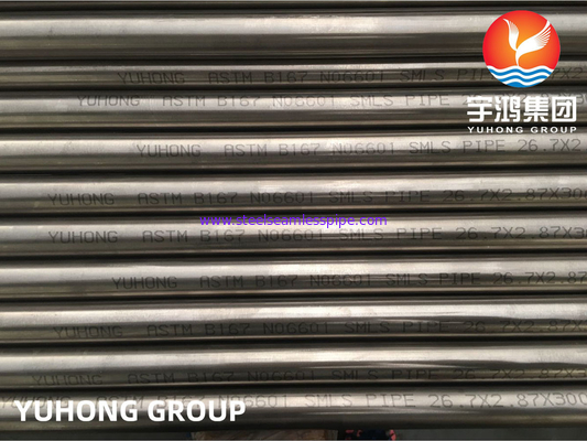 ASTM B167, ASME SB167 Inconel 601 UNS N06601 ท่อไร้รอยเหล็กสแตนเลส