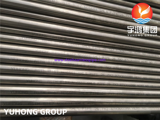 ASTM B167, ASME SB167 Inconel 601 UNS N06601 ท่อไร้รอยเหล็กสแตนเลส