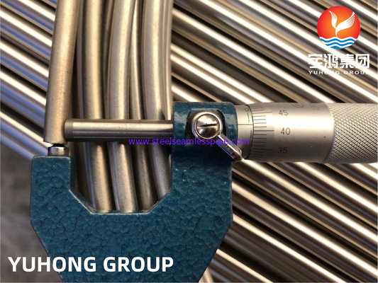 ASTM A269 TP316L ท่อสอยสอยสอยจากสแตนเลสสําหรับเครื่องแลกเปลี่ยนความร้อน