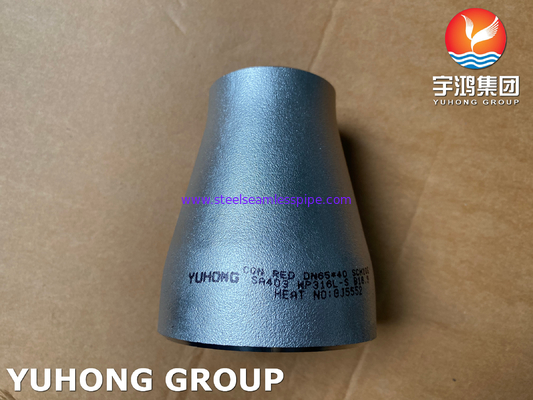 ASME B16.9 ASTM A403 WP316L-S อุปกรณ์ลดข้อต่อท่อสเตนเลสสตีล