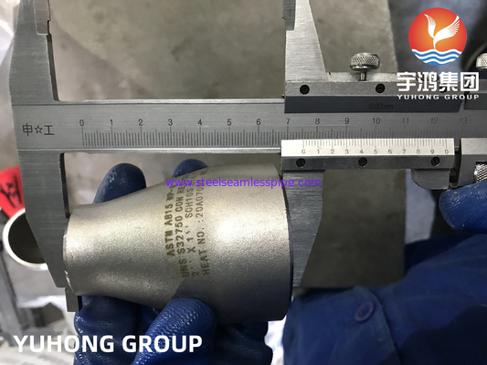 ASTM A815 UNS S32750 หน่วยลดความเข้มข้นสําหรับท่อเหล็กแบบซุปเปอร์ ดับเล็กซ์