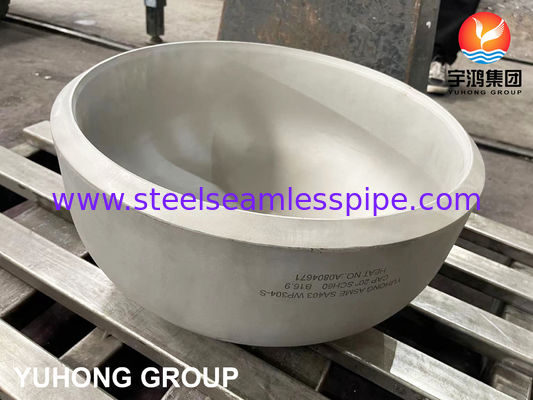 ASME SA403 WP304-S ฝาปิดก้นเชื่อมสแตนเลส B16.9