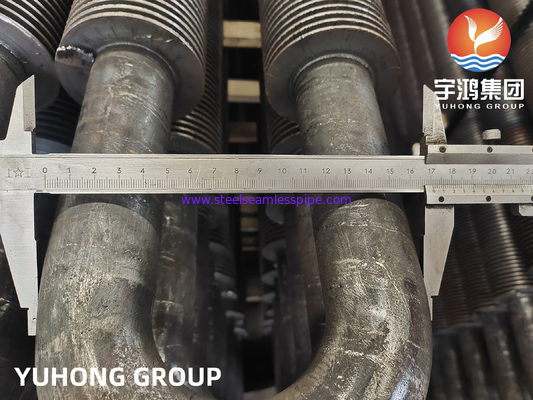 โลหะคาร์บอน U Bend HFW Fined Tube ASTM A106 Gr.B สําหรับแลกเปลี่ยนความร้อน