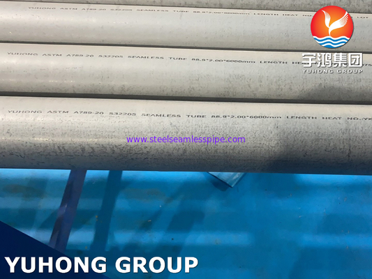 ASTM A789 UNS S32205 ท่อเหล็กดับเพล็กซ์ไร้สแตนเลสไร้สายสําหรับการกําจัดเกลือจากน้ําทะเล