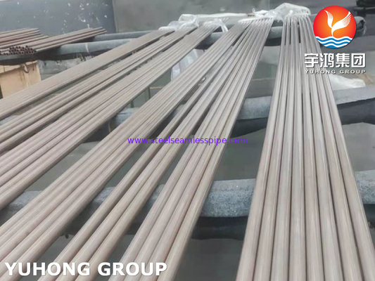 ASTM B111 C70600 ท่อนิกเกิลทองแดง, CuNi 90/10 ท่อแลกเปลี่ยนความร้อน ท่อบิด