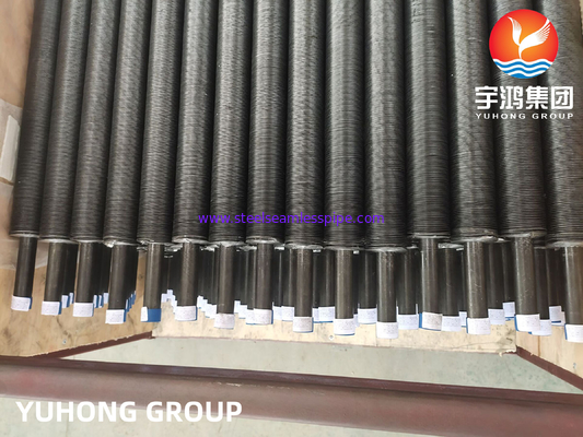 ท่อปีกที่ติดตั้ง ท่อเหล็กคาร์บอน ASTM A179 กับปีกอลูมิเนียม 1060 สําหรับเครื่องแลกเปลี่ยนความร้อน
