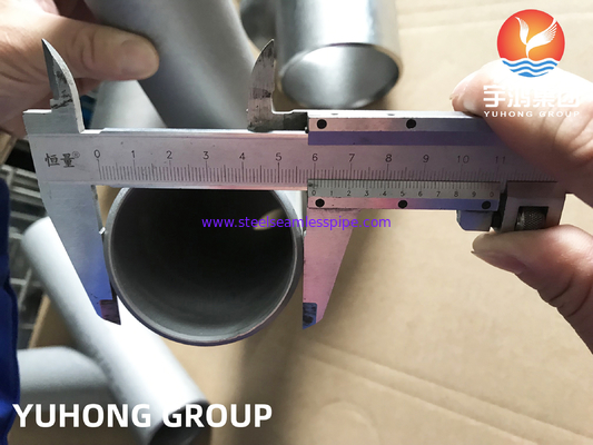 สแตนเลสดับเพลส ASTM A815 S31803, Y- Shape Tee, Butt Weld Pipe Fitting B169