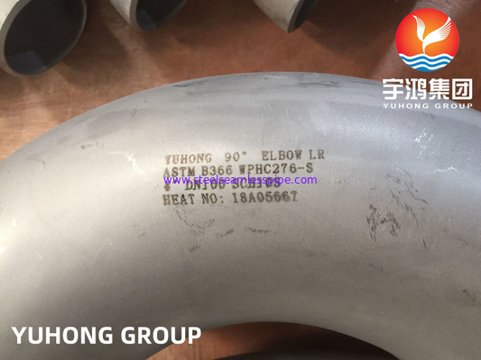 ASTM B366 UNS N10276 / Hastelloy C276 เอลโคว์ Hastelloy Steel Buttweld Fitting