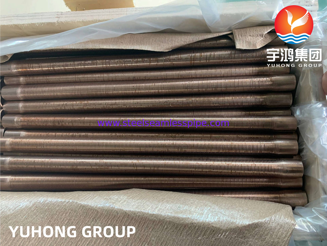 ASTM B111 C70600 Cu-Ni 90/10 ท่อปีกต่ํา สําหรับระบบทําความร้อนแบบคอนเดนเซอร์