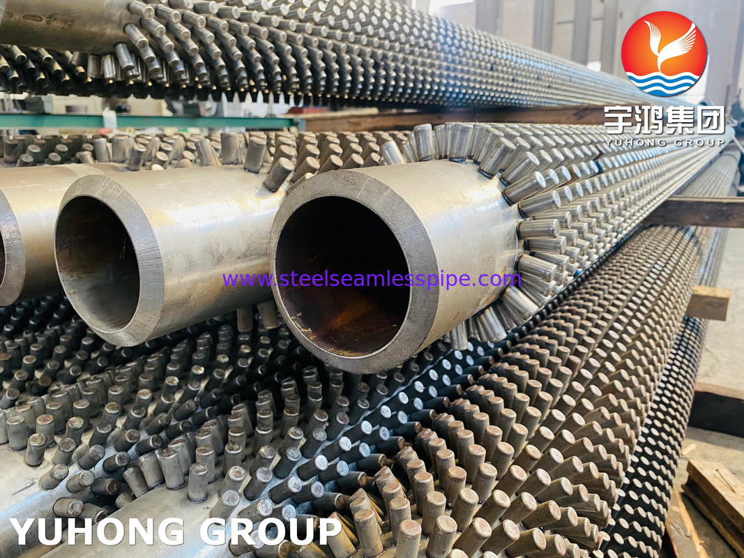 Finned Tube ASTM A335 P11 ท่อโลหะผสมเหล็กหมุดสำหรับแลกเปลี่ยนความร้อน