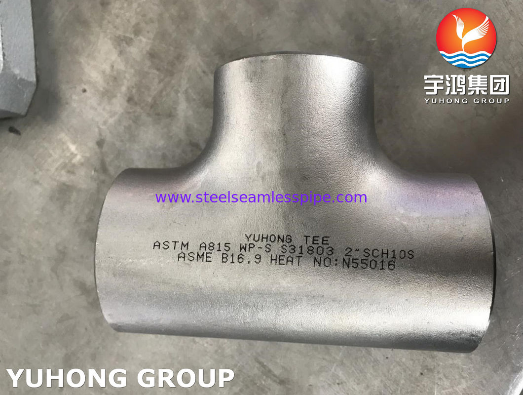 ข้อต่อท่อเหล็กเพล็กซ์เท่ากับที ASTM A815 S31803 B16.9 น้ำมันแลกเปลี่ยนความร้อน