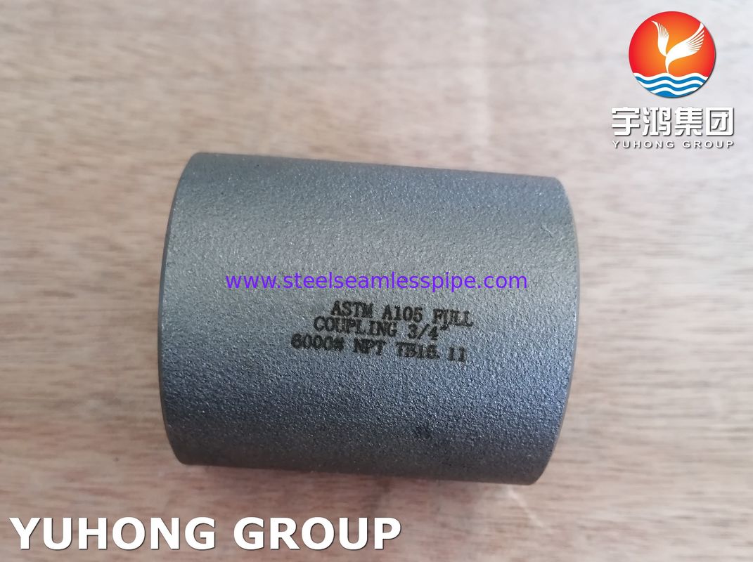 ข้อต่อเกลียว A105 (NPT/BSPT) ASME B16.11, อุปกรณ์เหล็กคาร์บอนตีขึ้นรูปสำหรับท่อส่งน้ำมันและก๊าซ